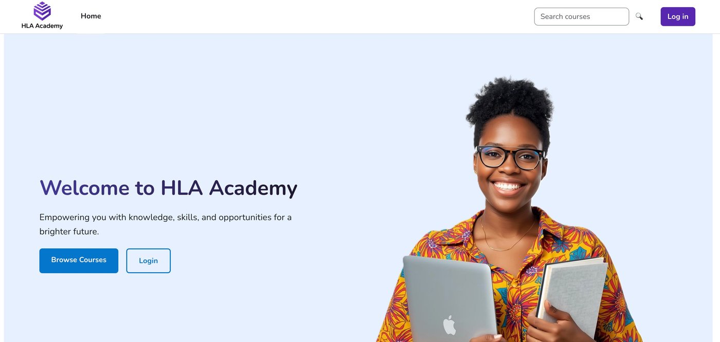 HLA Academy learning management system